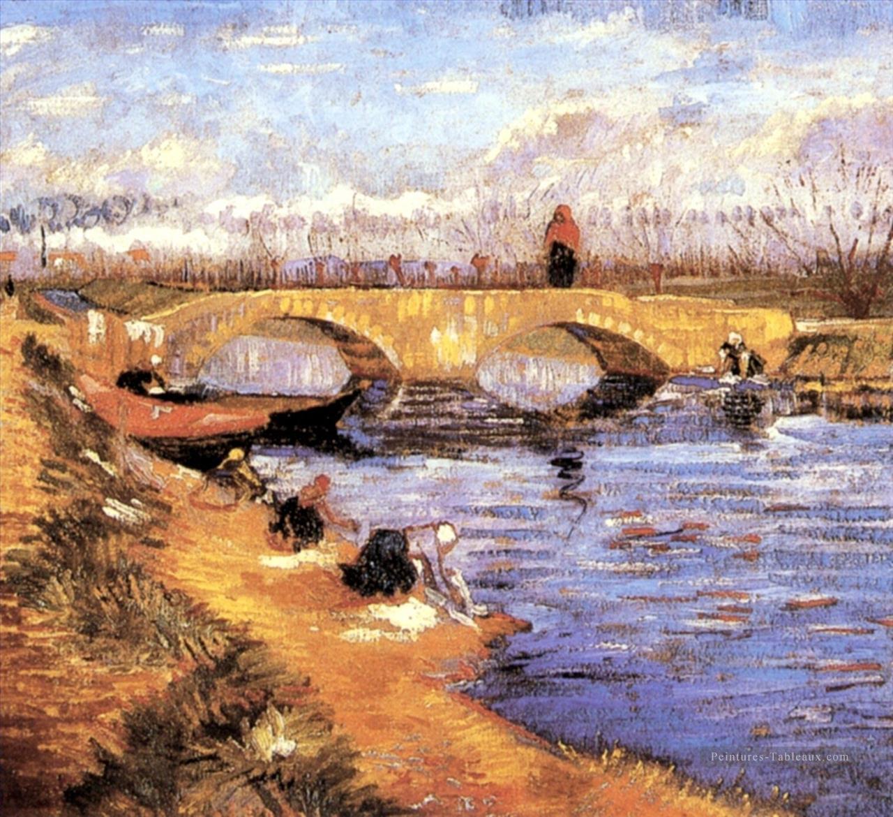 Le pont de Gleize sur le canal de Vigneyret Vincent van Gogh Peintures à l'huile